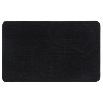 RIST kúpeľňová predložka, 50x80cm, 100% polyester, protišmyk, čierna