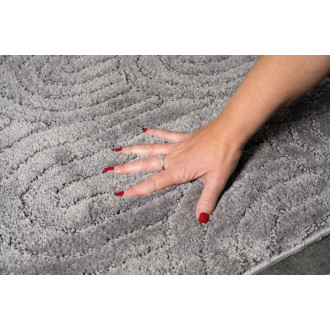 RIST kúpeľňová predložka, 50x80cm, 100% polyester, protišmyk, čierna