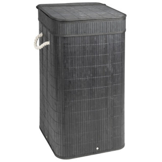 TATAMI kôš na bielizeň 35,5x63x35,5cm, čierna/biela