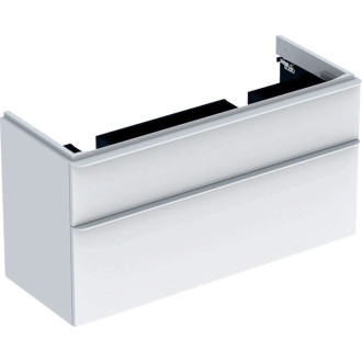 Kúpeľňová skrinka pod umývadlo Geberit Smyle Square 118,4x62x47 cm biela 500.356.00.1