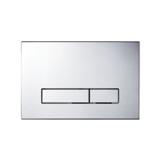 CERANO - Kompletný podomietkový WC set Lite/Norbi - biela lesklá - WC tlačidlo Slim, chróm - predstenová inštalácia / sadrokartón - 48,5x36,5 cm