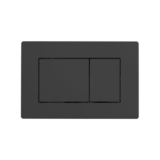 CERANO - Kompletný podomietkový WC set Lite/Verde - biela lesklá - WC tlačidlo Classic, čierne matné - na zamurovanie - 49x36 cm