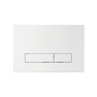 CERANO - Kompletný podomietkový WC set Lite/Verde - biela matná - WC tlačidlo Slim, biele - predstenová inštalácia / sadrokartón - 49x36 cm