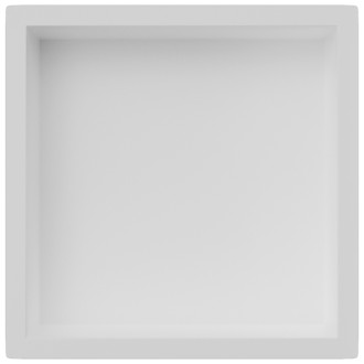 CERANO - Zápustná polička/nika s okrajom do obkladu - biela matná - 30x30x10 cm