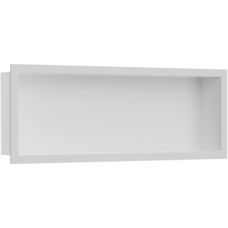 CERANO - Zápustná polička/nika s okrajom do obkladu - biela matná - 60x20x10 cm