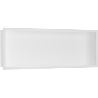 CERANO - Zápustná polička/nika s okrajom do obkladu - biela matná - 90x30x10 cm