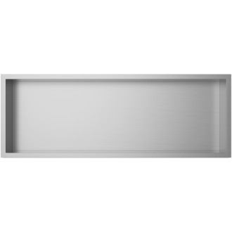 CERANO - Zápustná polička/nika s okrajom do obkladu - nerezová - 90x30x10 cm