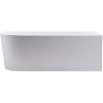 CERANO - Voľne stojaca akrylátová vaňa Bianco, pravá - biela matná - 170x80 cm