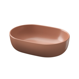 Cersanit Moduo umývadlo oválne na dosku 50 red brick mat K116-131