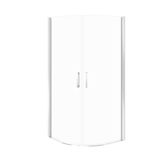 Cersanit Moduo sprchovací kút štvrťkruh 80x195 transparent S162-018