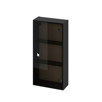 Cersanit Werta skrinka závesná 40 sklo antracit S1005-002