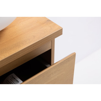 CERANO - Kúpeľňová skrinka Carole s doskou pod umývadlo - 36 mm - dub medový - 61x51, 6x46, 5 cm