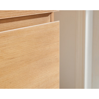 CERANO - Kúpeľňová skrinka Carole s doskou pod umývadlo - 36 mm - dub medový - 61x51, 6x46, 5 cm