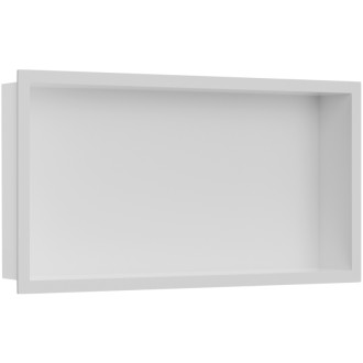 CERANO - Zápustná polička/nika s okrajem do obkladu - bílá matná - 60x30x10 cm