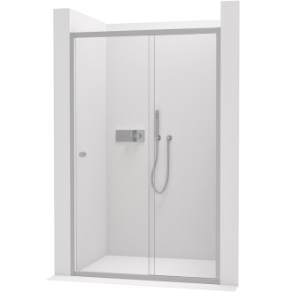 CERANO - Sprchové posuvné dveře Varone POINT L/P - 6 mm - chrom, transparentní sklo - 100x195 cm - 2. jakost