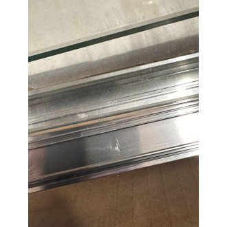 CERANO - Sprchové posuvné dveře Varone POINT L/P - 6 mm - chrom, transparentní sklo - 100x195 cm - 2. jakost