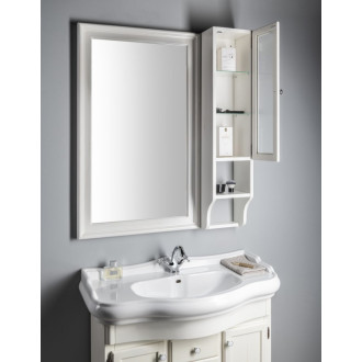 RETRO skrinka k zrkadlu 25x115x20cm, pravá, starobiela 1688