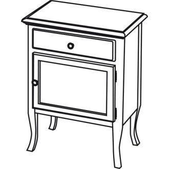 RETRO skrinka 60x80x38cm, buk, pravá 1690