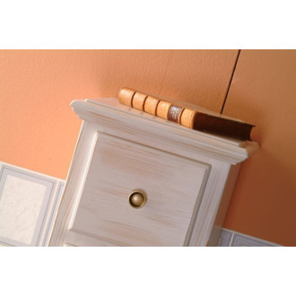 RETRO skrinka 35x119x33cm, starobiela 1694