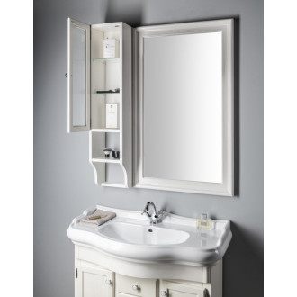 RETRO skrinka k zrkadlu 25x115x20cm, ľavá, starobiela 1706