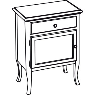 RETRO skrinka 60x80x38cm, buk, ľavá 1713