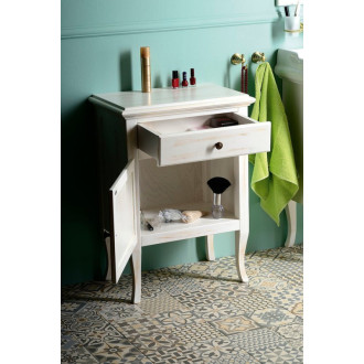 RETRO skrinka 60x80x38cm, starobiela, ľavá 1714