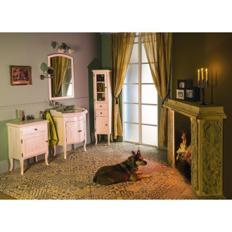 RETRO skrinka 60x80x38cm, starobiela, ľavá 1714