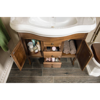 RETRO umývadlová skrinka 89x80x48cm, buk 1620