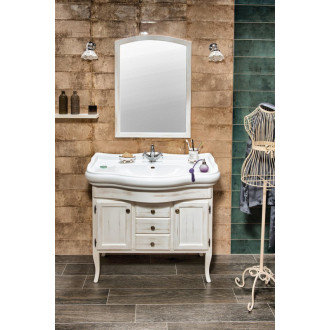 RETRO umývadlová skrinka 89x80x48cm, starobiela 1621