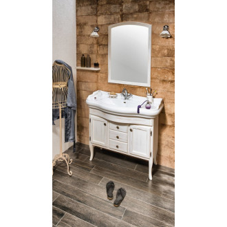 RETRO umývadlová skrinka 89x80x48cm, starobiela 1621