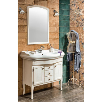 RETRO umývadlová skrinka 89x80x48cm, starobiela 1621