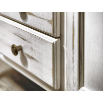 RETRO umývadlová skrinka 89x80x48cm, starobiela 1621