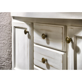 RETRO umývadlová skrinka 89x80x48cm, starobiela 1621