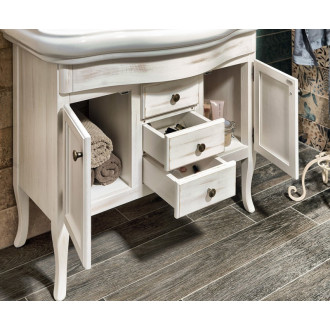 RETRO umývadlová skrinka 89x80x48cm, starobiela 1621