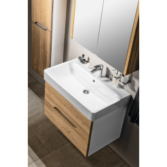 MEDIENA umývadlová skrinka 77x50,5x49cm, biela mat/dub natural MD082