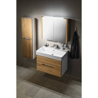 MEDIENA umývadlová skrinka 77x50,5x49cm, biela mat/dub natural MD082