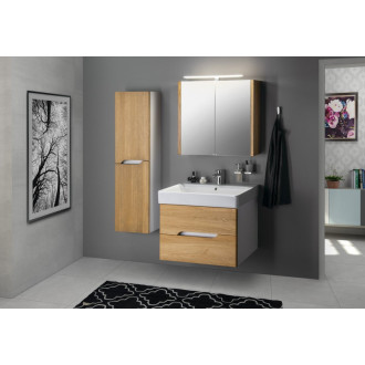 MEDIENA umývadlová skrinka 77x50,5x49cm, biela mat/dub natural MD082