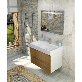 MEDIENA umývadlová skrinka 77x50,5x49cm, biela mat/dub natural MD082