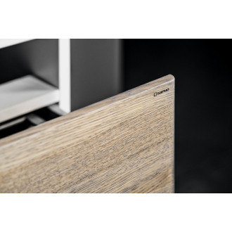 MEDIENA umývadlová skrinka 117x50,5x48,5cm, biela mat/dub graphite MD121