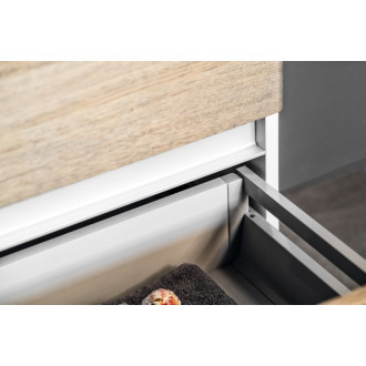 MEDIENA umývadlová skrinka 117x50,5x48,5cm, biela mat/dub graphite MD121