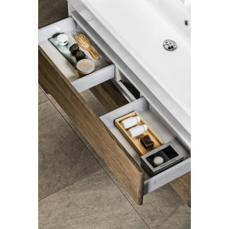 MEDIENA umývadlová skrinka 117x50,5x48,5cm, biela mat/dub graphite MD121