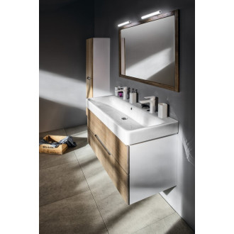 MEDIENA umývadlová skrinka 117x50,5x48,5cm, biela mat/dub graphite MD121