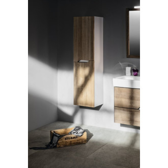 MEDIENA skrinka vysoká 35x140x30cm, 2x dvierka, ľavá/pravá, biela mat/dub graphite MD351