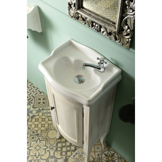 RETRO umývadlová skrinka 36,5x85x29cm, starobiela 1641