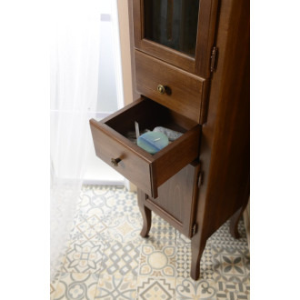 RETRO skrinka vysoká 40x170x36cm, buk, pravá 1662