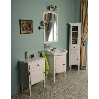 RETRO skrinka vysoká 40x170x36cm, starobiela, ľavá 1666