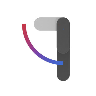 Ravak CR II 015.21BL Umýv. BeCool bat. 300 mm, bez výpuste, black X070461