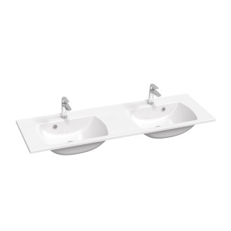 Ravak dvojumývadlo Classic II 1300 Slim white s otvormi XJX01113001