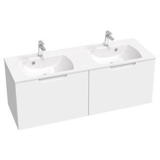 Ravak dvojumývadlo Classic II 1300 Slim white s otvormi XJX01113001