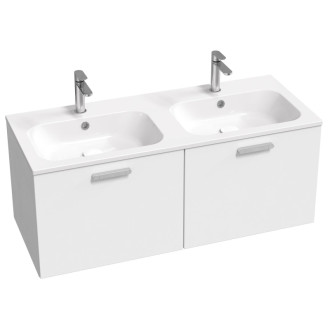 Ravak dvojumývadlo Chrome 1200 Slim white s otvormi XJG01112001